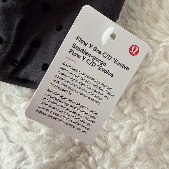 Lululemon Flocked Polka Flow Y Bra - Picture 3 of 6